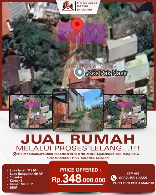 Rumah dalam Kota Makassar, Sulawesi Selatan